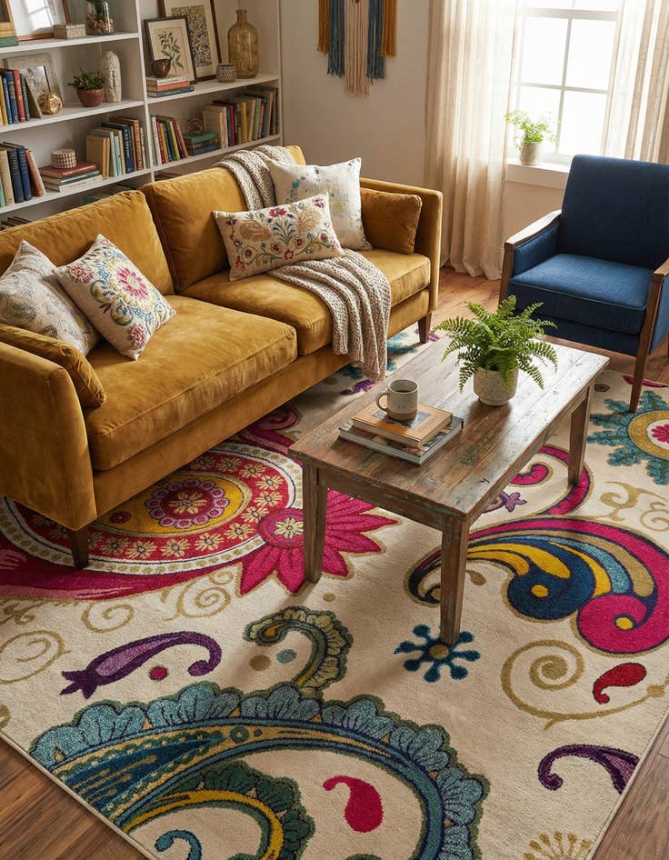 Detail image of 9' x 12' 2  Washable Casablanca Rug