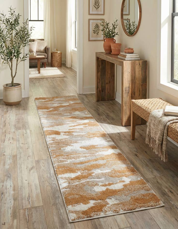 Detail image of 2' x 8' Sepia Runner Rug