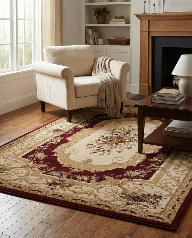 Detail image of 7' x 10' Classic Aubusson Rug