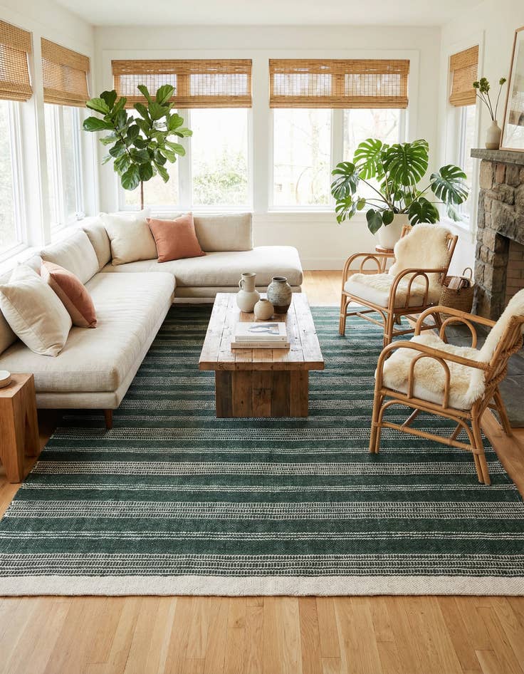 Detail image of 9' x 12'  Hand Woven Lariat Rug