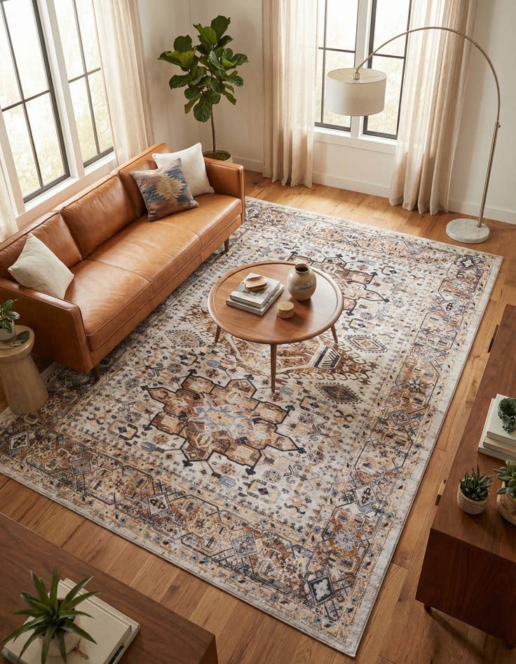 Detail image of 7' 10 x 10'  Washable Yara Rug