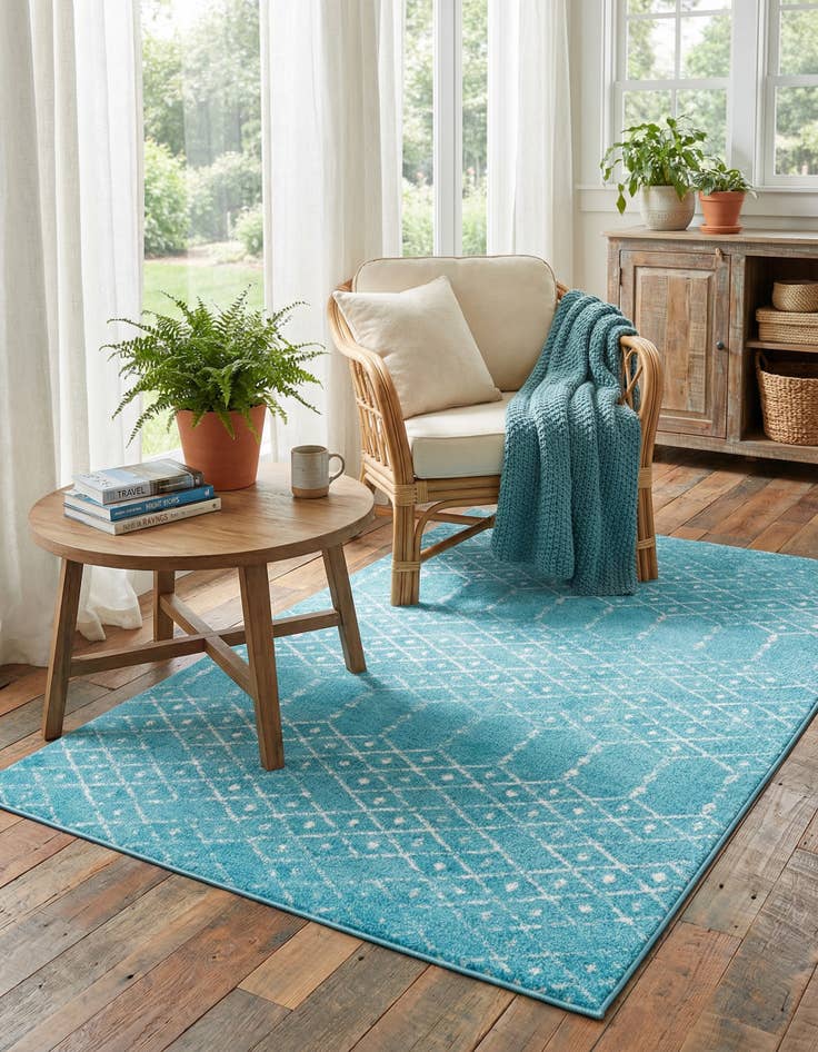 Detail image of 6' x 9' Paxon Trellis Rug