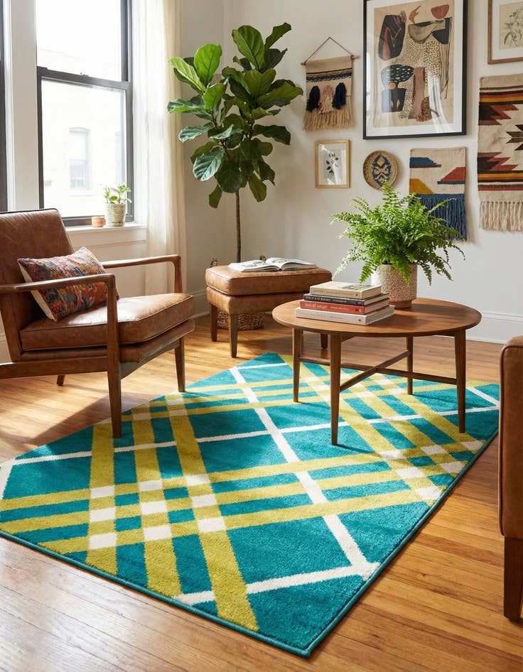 Detail image of 4' x 6' Open Hearts Rug