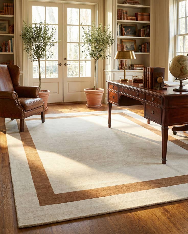 Detail image of 9' x 12' Jill Zarin Border Wool Rug