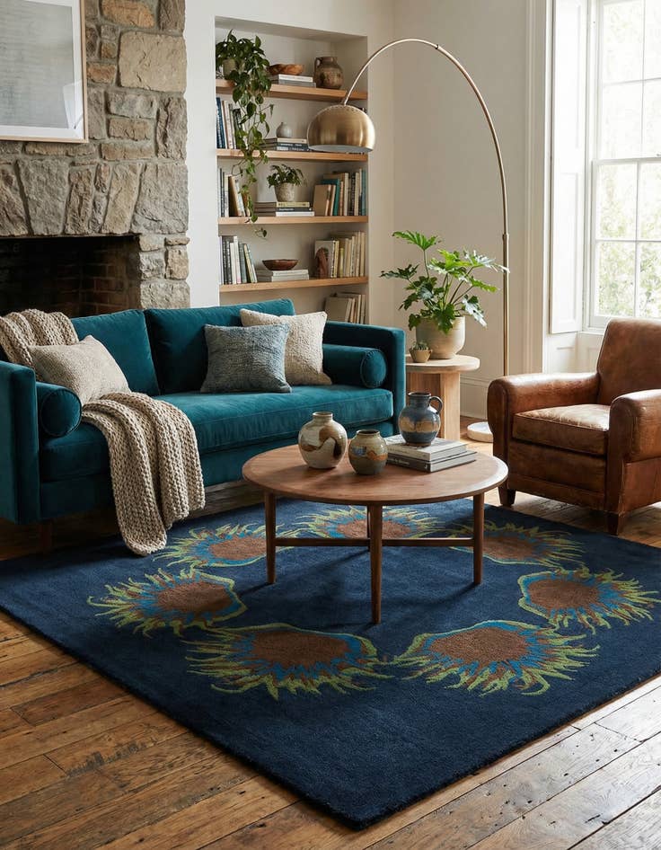 Detail image of 7' 6 x 7' 7 Luna Square Rug