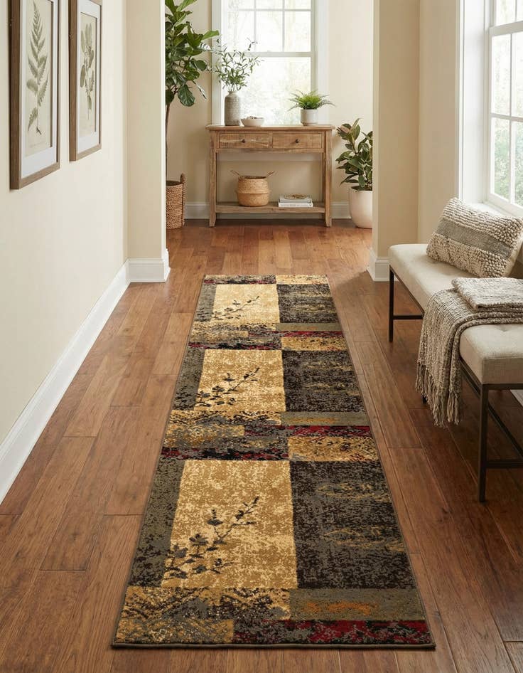 Detail image of 2' 7 x 12' Coffee Shop Runner Rug