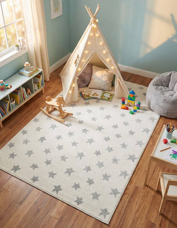 Detail image of 4' x 6' Whimsy Kids Rug