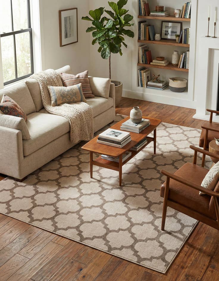 Detail image of 9' x 12' Lattice Rug