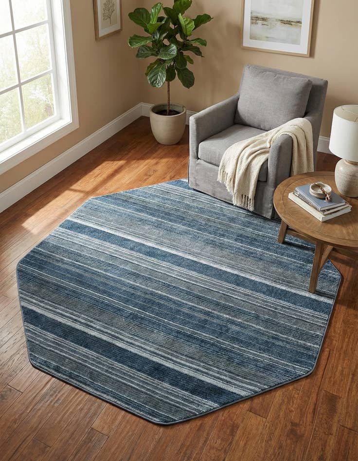 Detail image of 7' 3 x 7' 3 Gemstone Octagon Rug