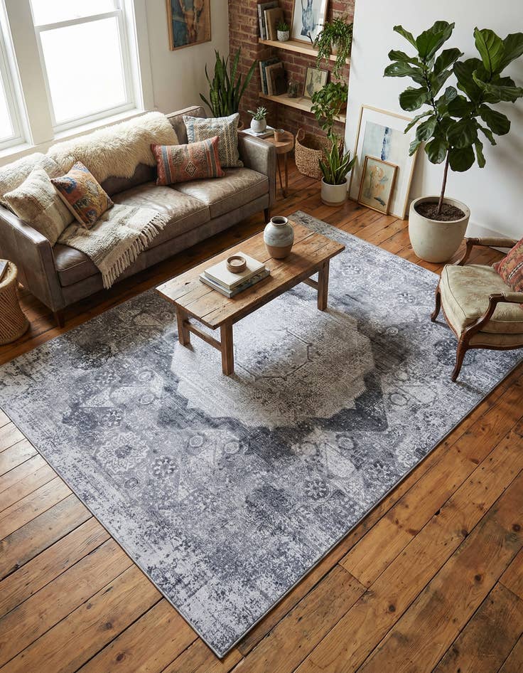 Detail image of 7' 10 x 10'  Washable Yara Rug