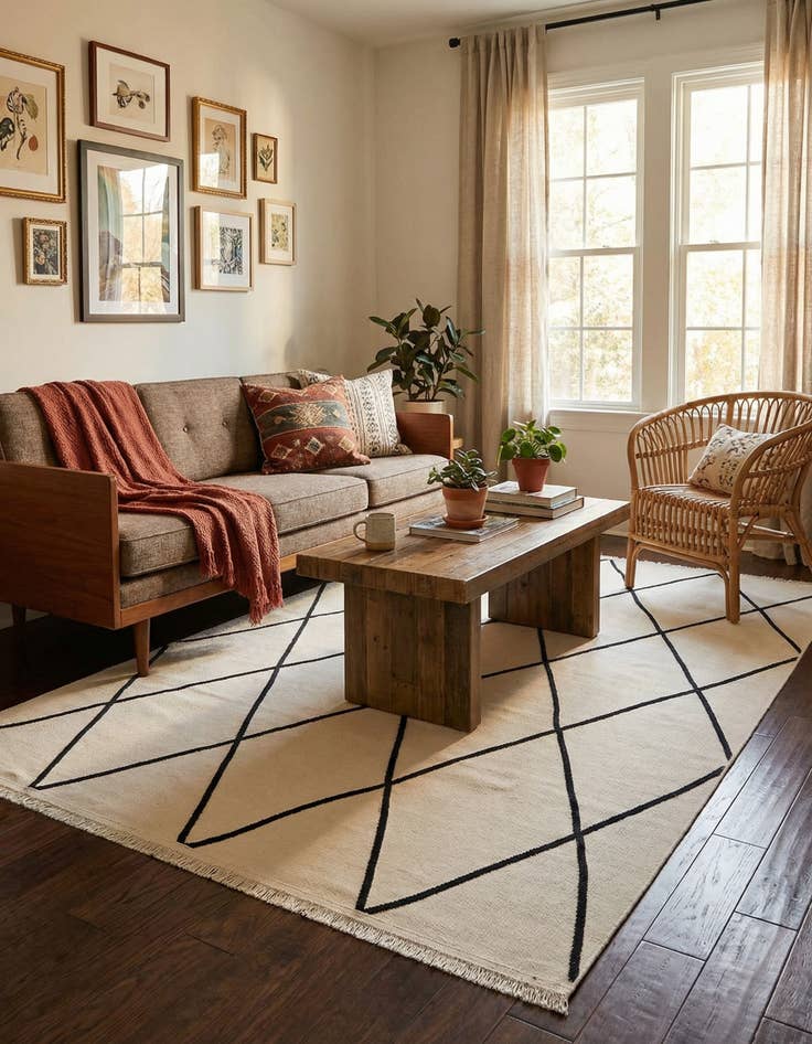 Detail image of 5' 3 x 8' Milano Rug