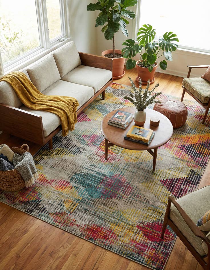 Detail image of 9' x 12' Washable Theia Rug