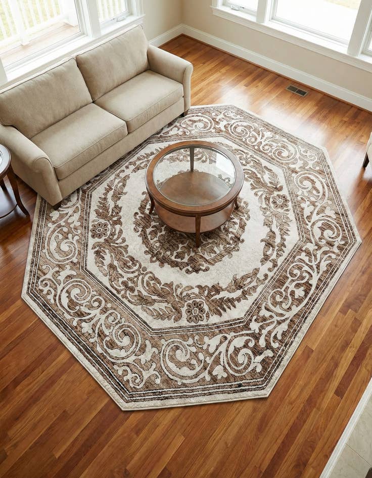 Detail image of 7' 10 x 7' 10 Hermitage Octagon Rug