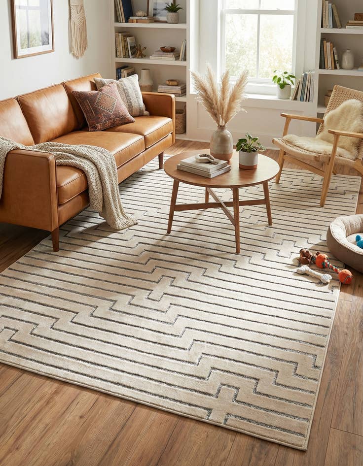 Detail image of 6' x 9' Vogue Geo Rug