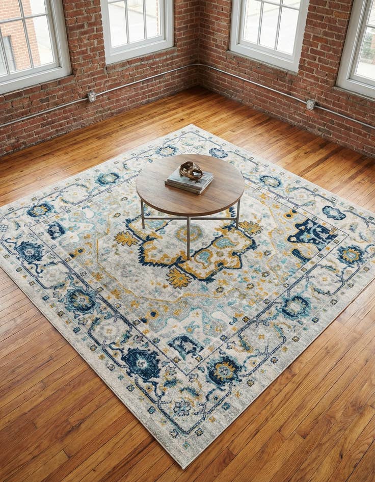 Detail image of 7' 10 x 7' 10 Madeline Vintage Square Rug