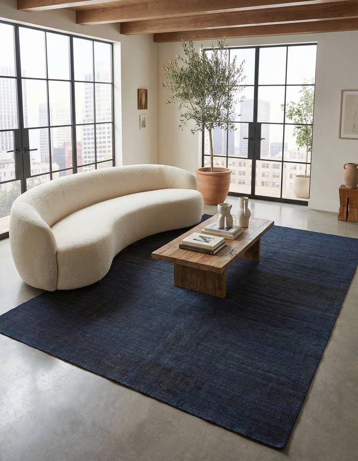 Detail image of 7' x 9' 2 Hand Woven Kilim Modern Wool Rug