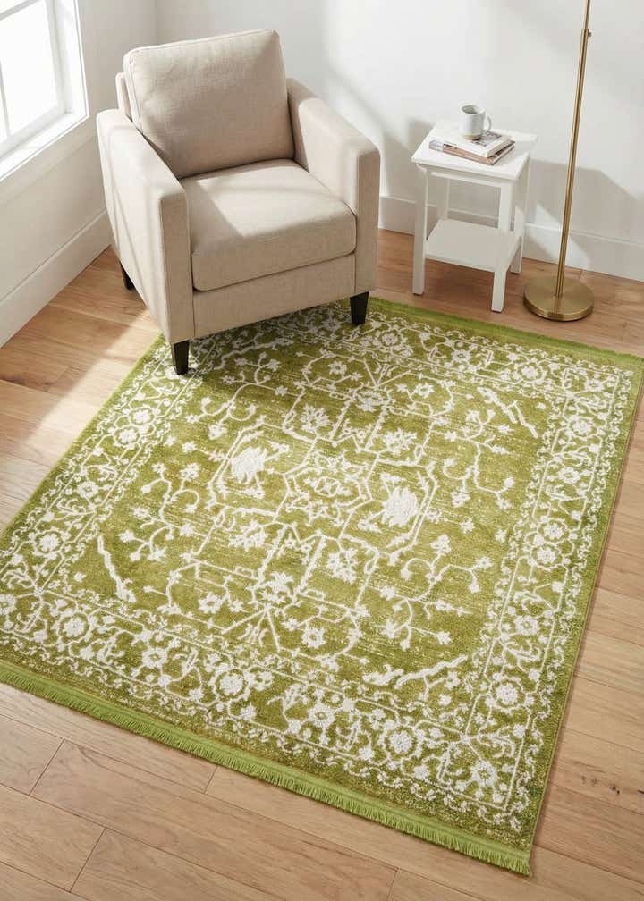 4' x 4' Modern Classical Square Rug
