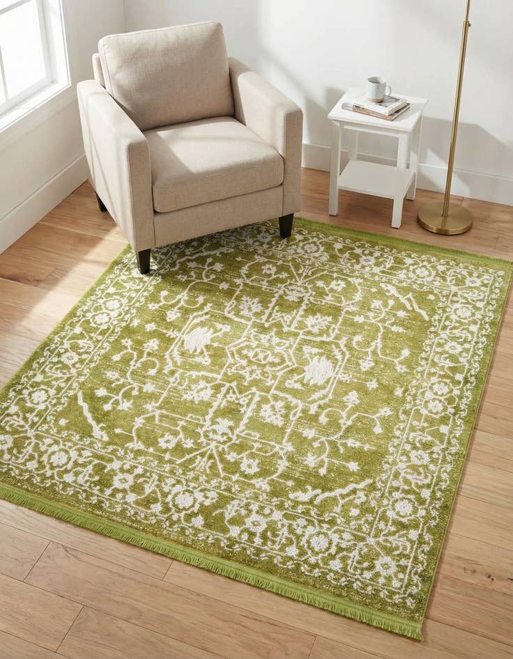 Detail image of 4' x 4' New Vintage Square Rug