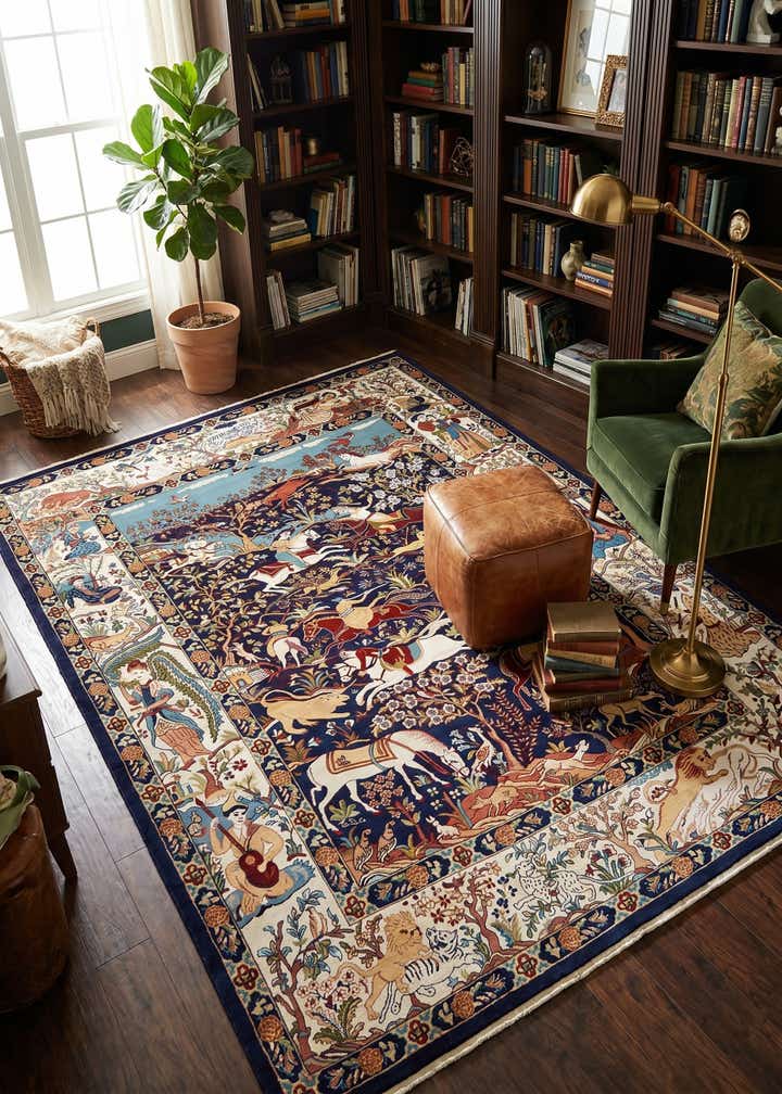 10' x 13' Nain Design Rug