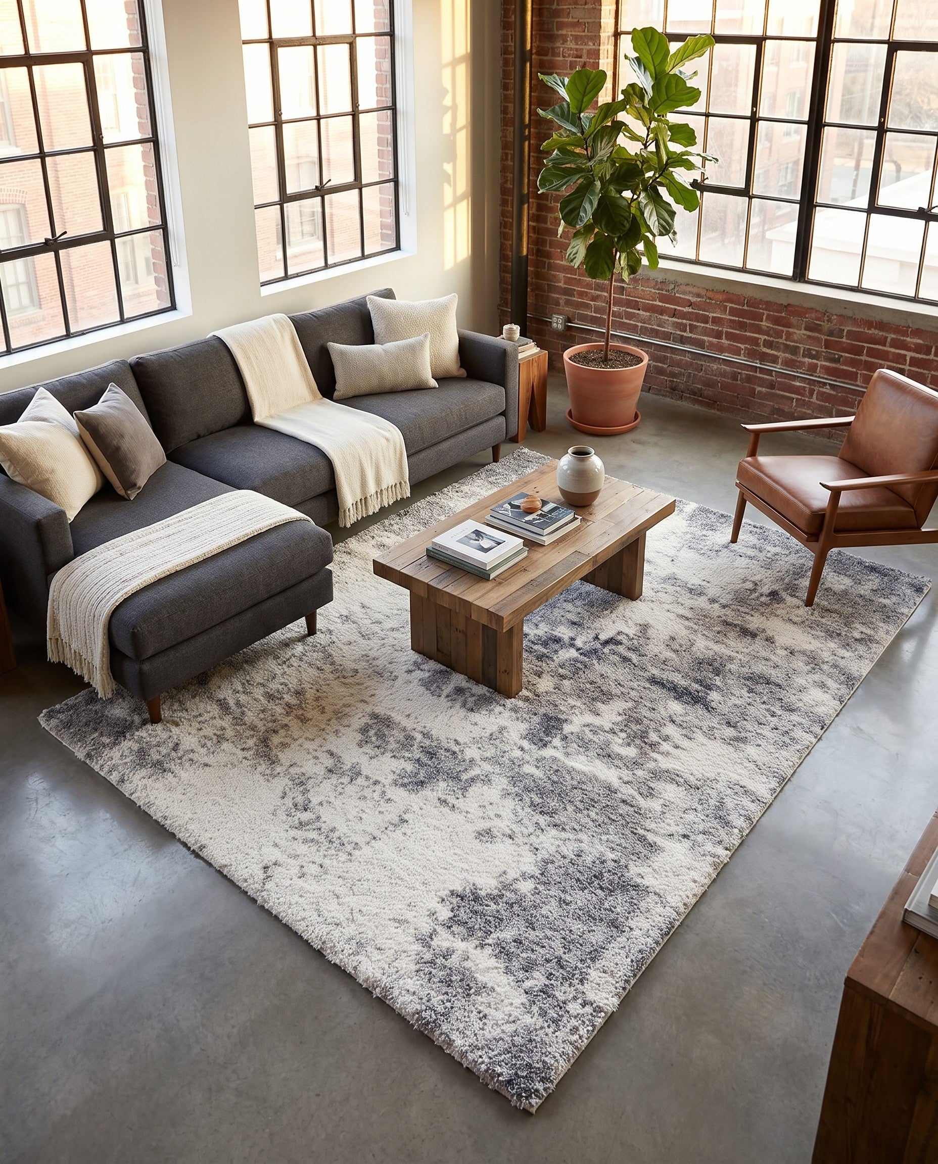 7' 10 x 10' Soft Touch Shag Rug