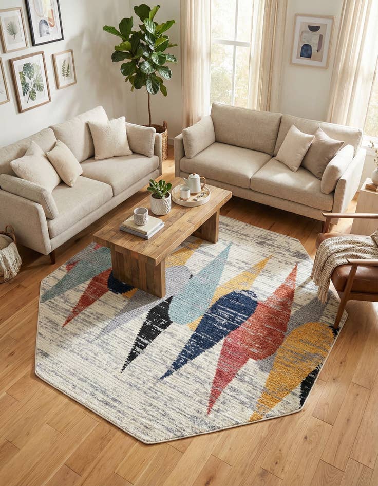 Detail image of 7' 10 x 7' 10 Tagine Octagon Rug