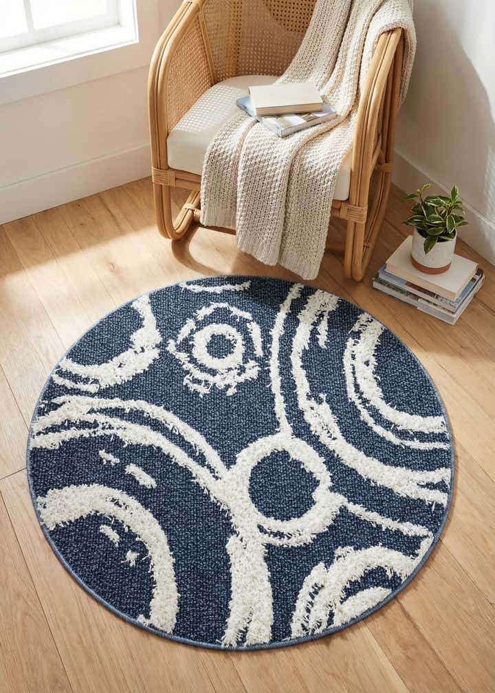 3' 3 x 3' 3 Boho Round Rug