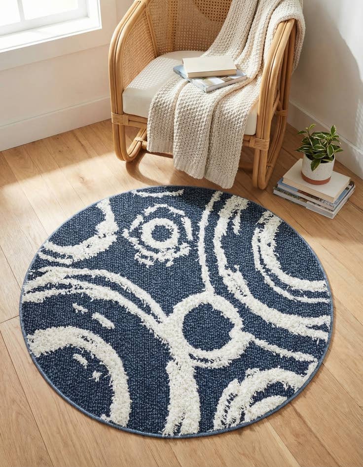 Detail image of 3' 3 x 3' 3 Boho Round Rug