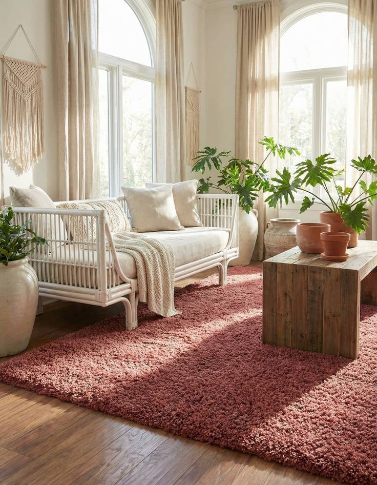 Detail image of 8' x 8' Infinity Shag Square Rug