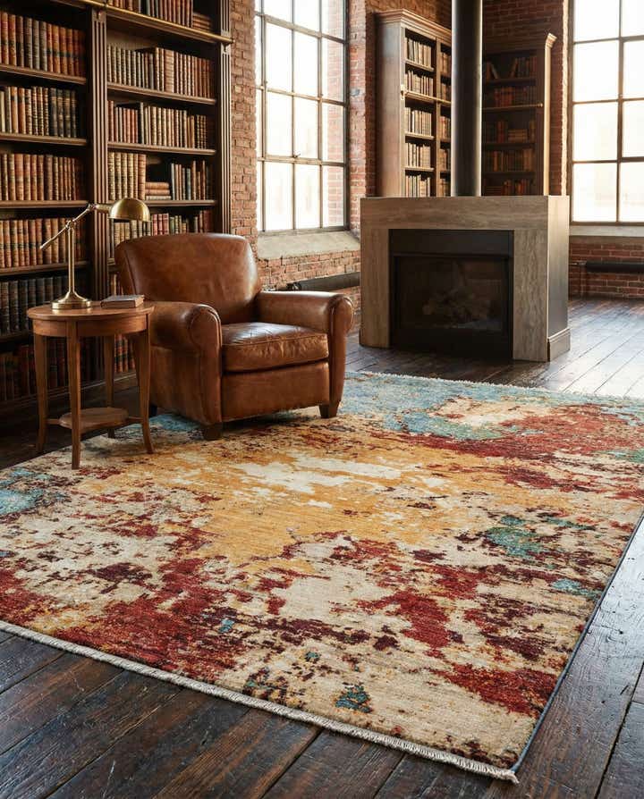 5' 2 x 6' 5 Rubin Wool Rug