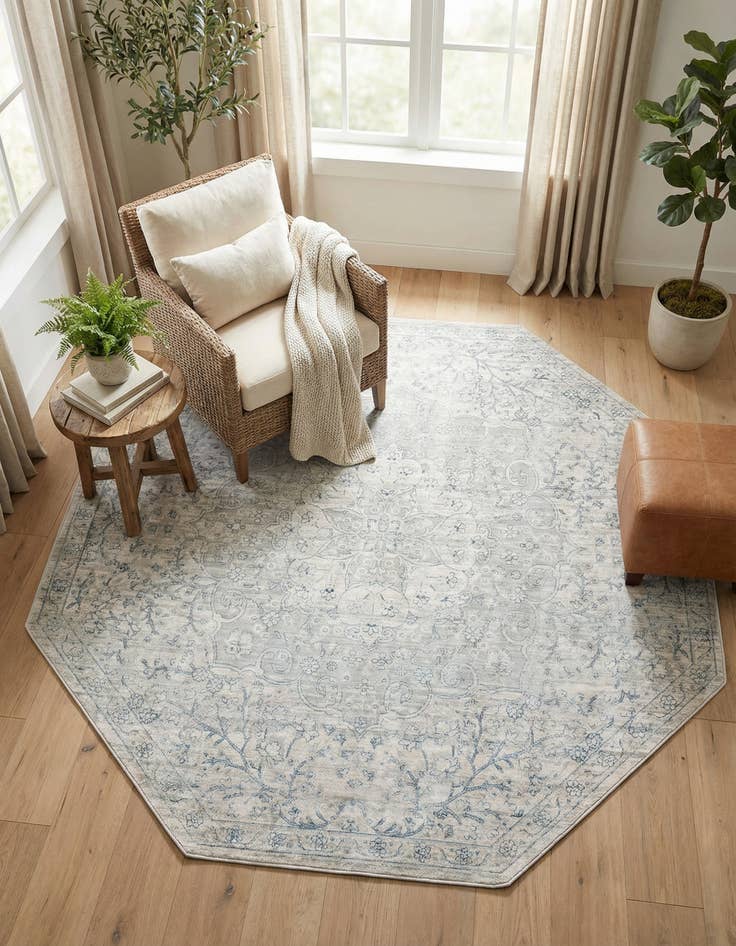 Detail image of 7' x 7' Newport Octagon Rug