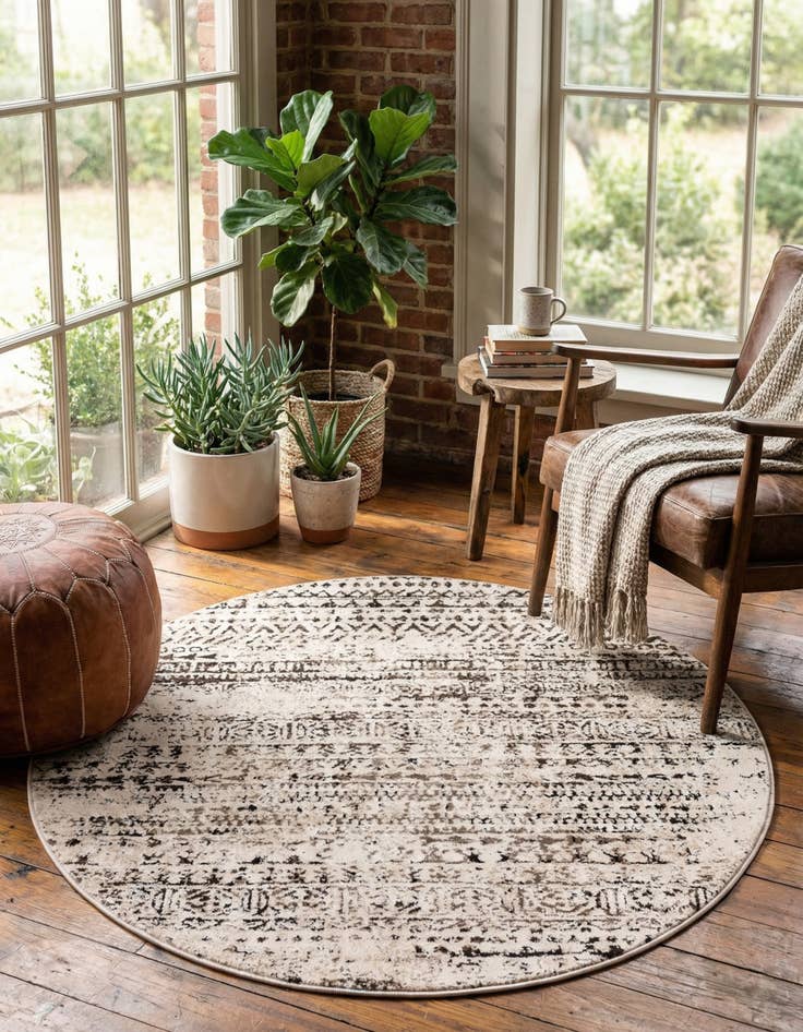 Detail image of 4' x 4' Hermitage Round Rug