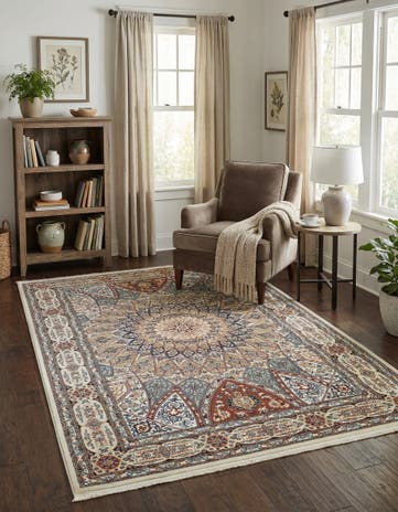 5' 3 x 8' Nain Design Rug