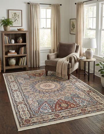 5' 3 x 8' Nain Design Rug