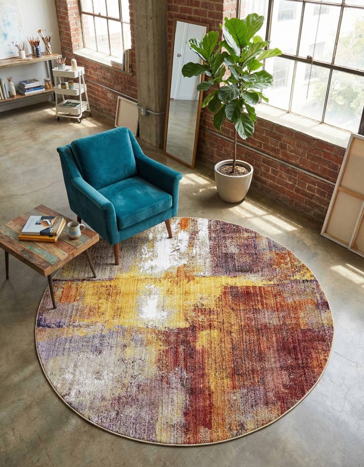 Detail image of Jill Zarin 8' x 8' Downtown Flatiron Round Rug