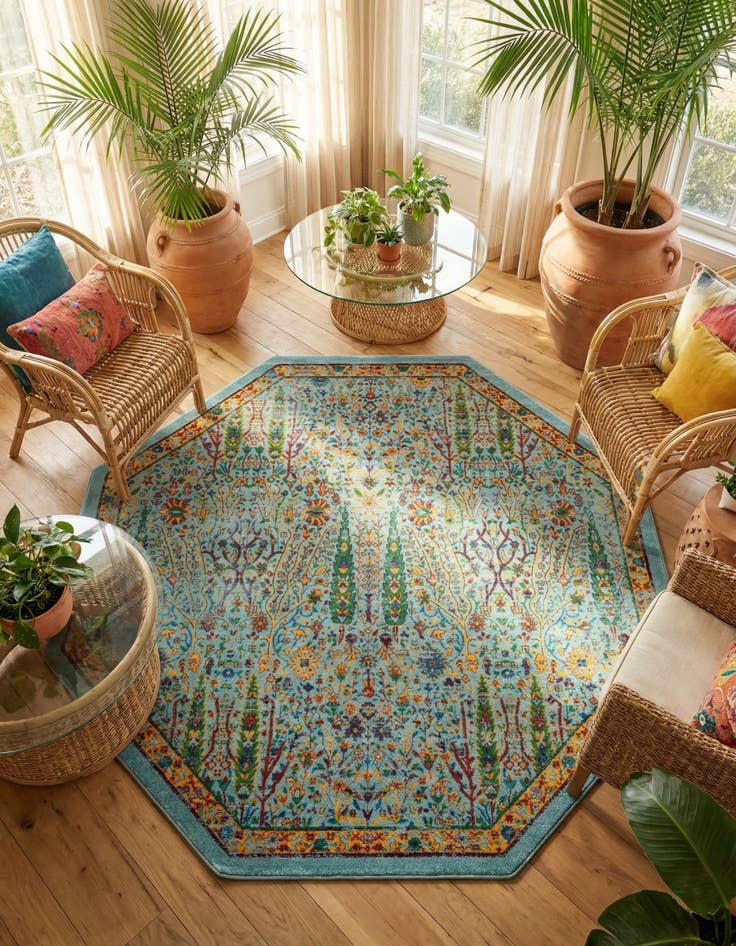 Detail image of 7' 10 x 7' 10 Calypso Octagon Rug