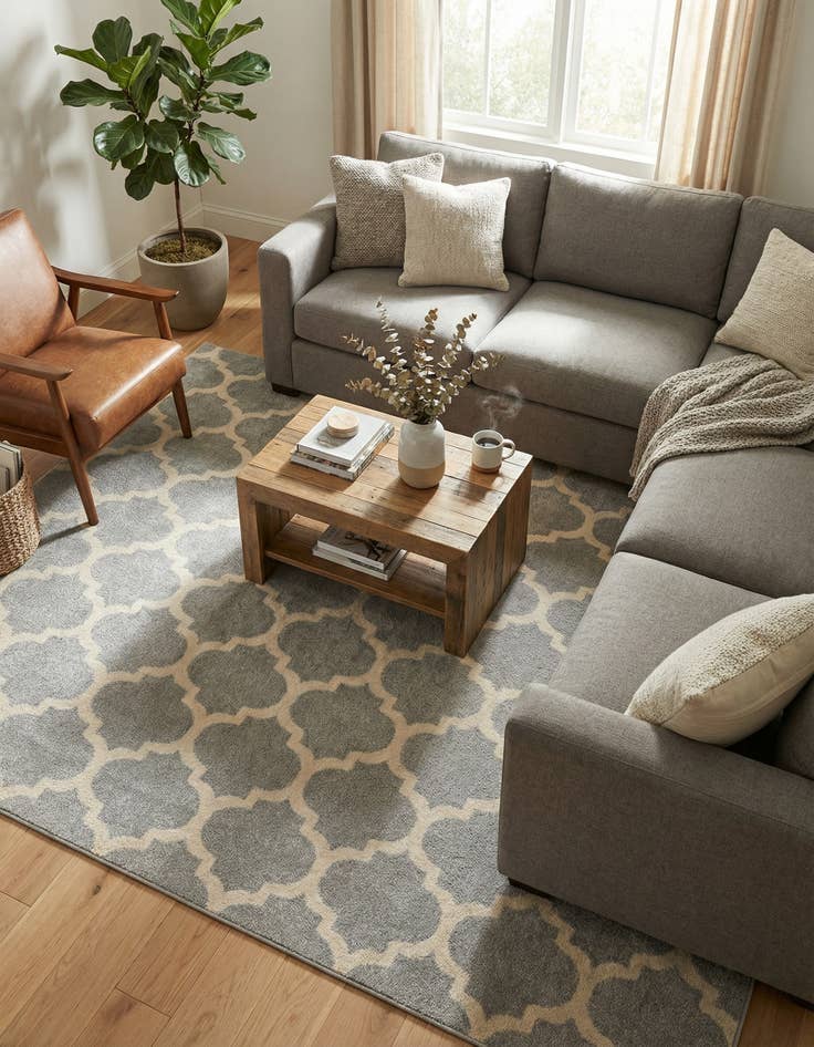 Detail image of  7' x 10' Lattice Rug