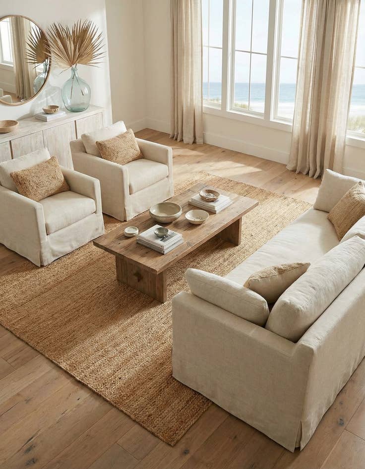 Detail image of 7' 10 x 10'  Hand Braided Jute Luxe Rug