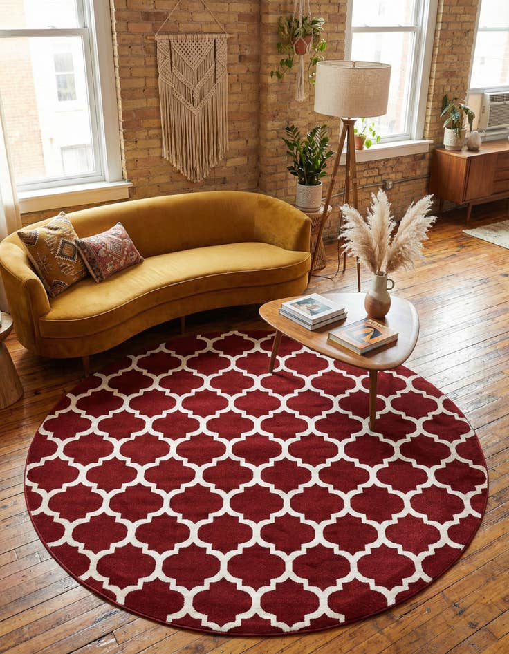 Detail image of 10' x 10' Trellis Round Rug