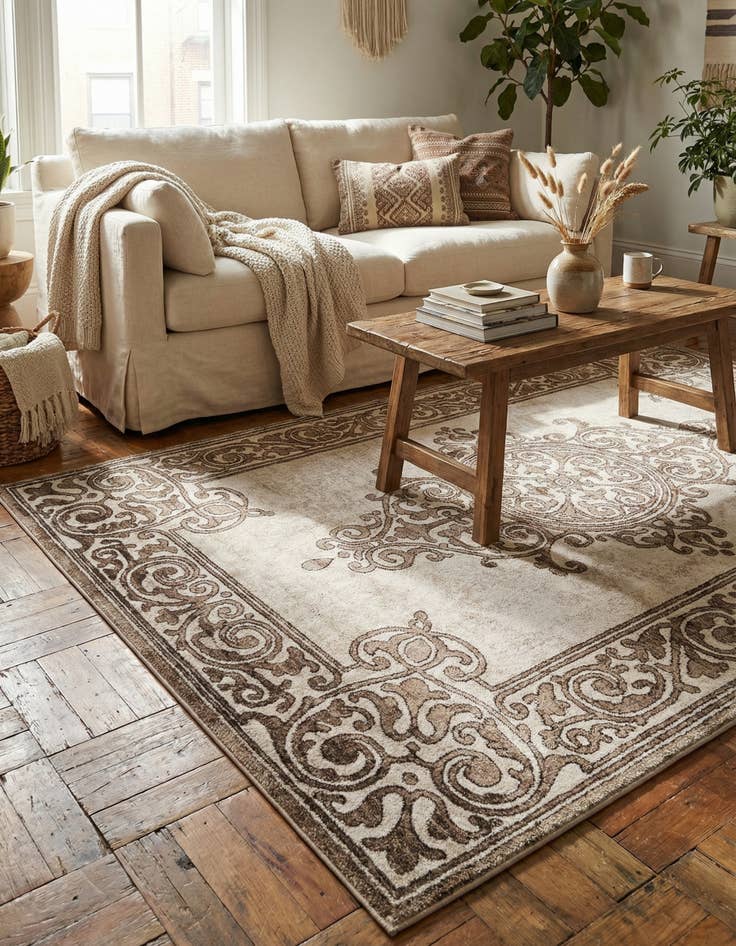 Detail image of 5' 3 x 8' Hermitage Rug