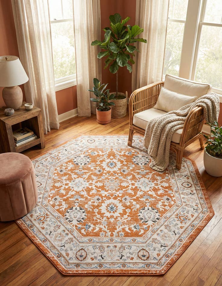 Detail image of  7' 10 x 7' 10 Charlotte Octagon Rug