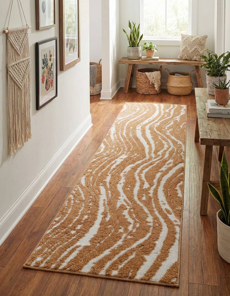 Detail image of  2' x 8' Sepia Runner Rug