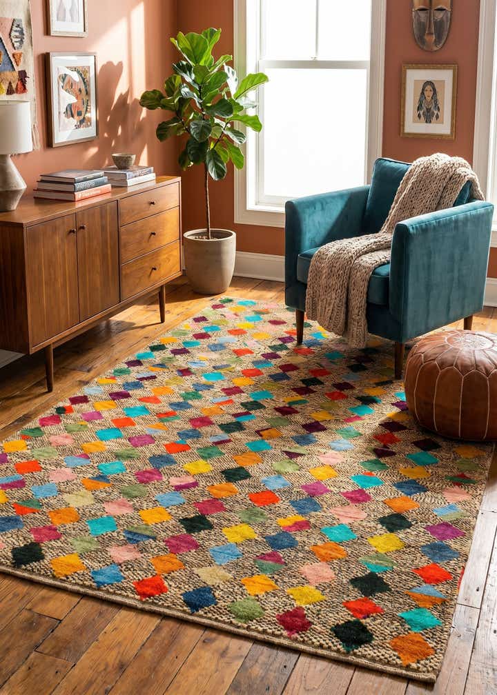 5' 10 x 8' 3 Hand Knotted Balouch Wool Rug
