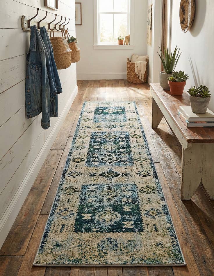 Detail image of 2' x 6' 9 Washable El Paso Runner Rug