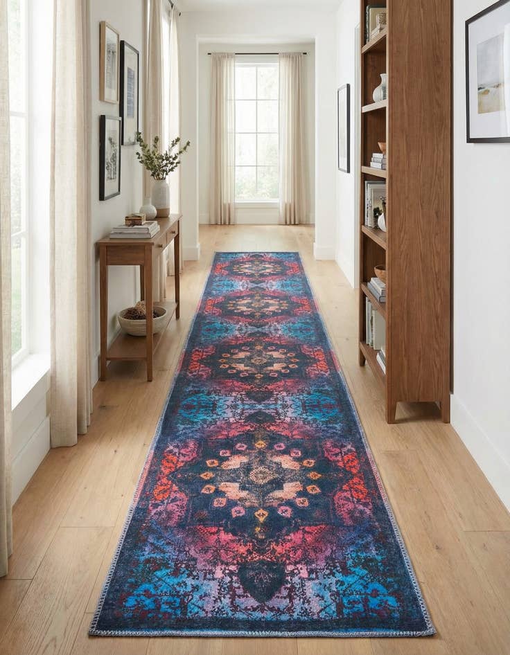 Detail image of 2' x 13'  Washable Renaissance Runner Rug