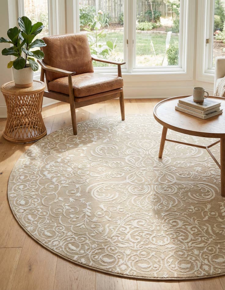 Detail image of 7' 10 x 7' 10 Himalaya Round Rug