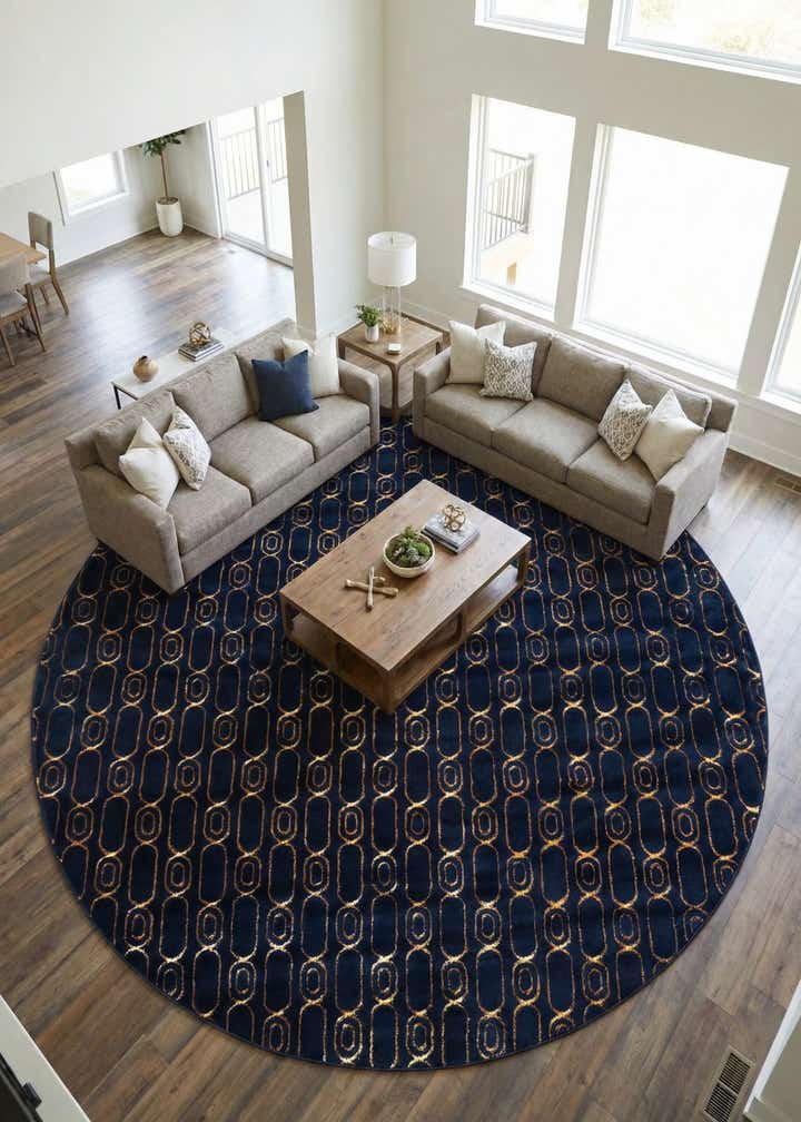 10' x 10' Vogue Geo Round Rug