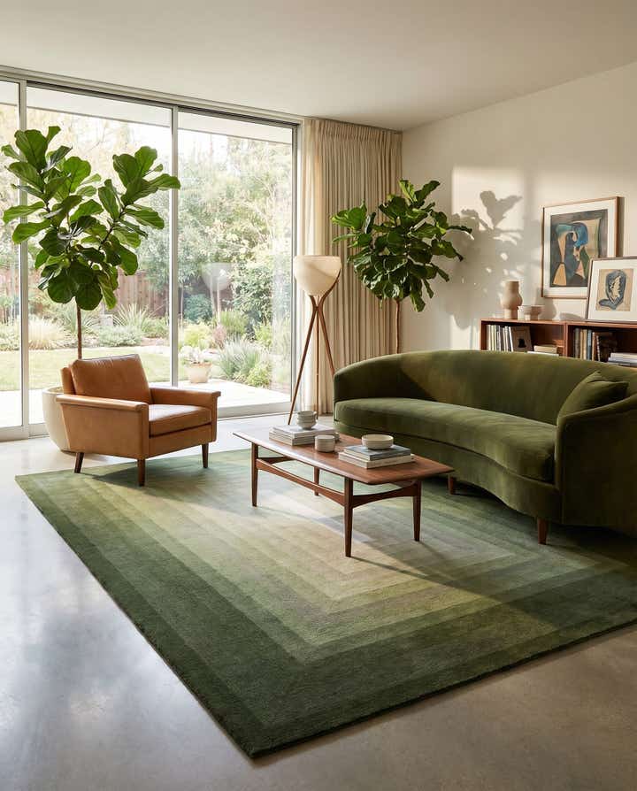 9' x 12' Ombre Wool Rug