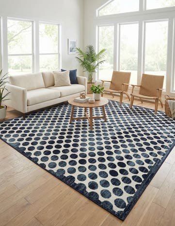 10' x 10' Easy-Clean Sabrina Soto Indoor / Outdoor Square Rug