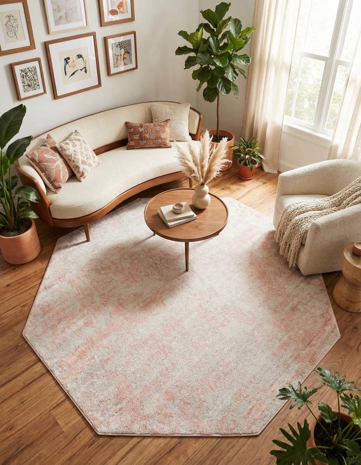 Detail image of 7' x 7' Aurora Octagon Rug