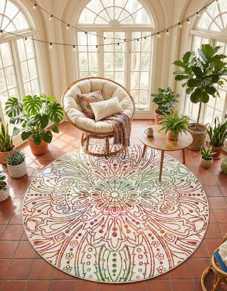 Detail image of 6' x 6' Tuscany Round Rug